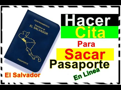 Como Hacer Cita en Linea Para Sacar Tu Pasaporte || El Salvador