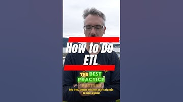 How to Do ETL