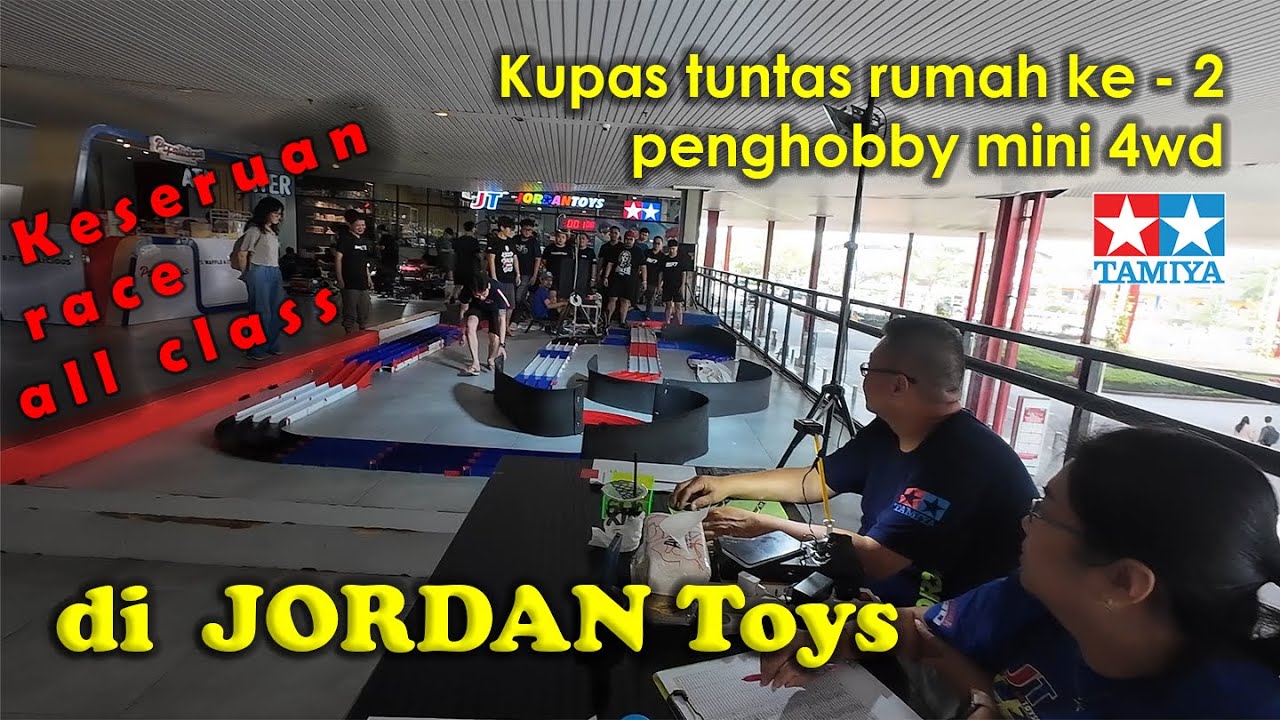 Bisa lupa waktu main dan ikut Race TAMIYA Mini 4WD di Jordan Toys