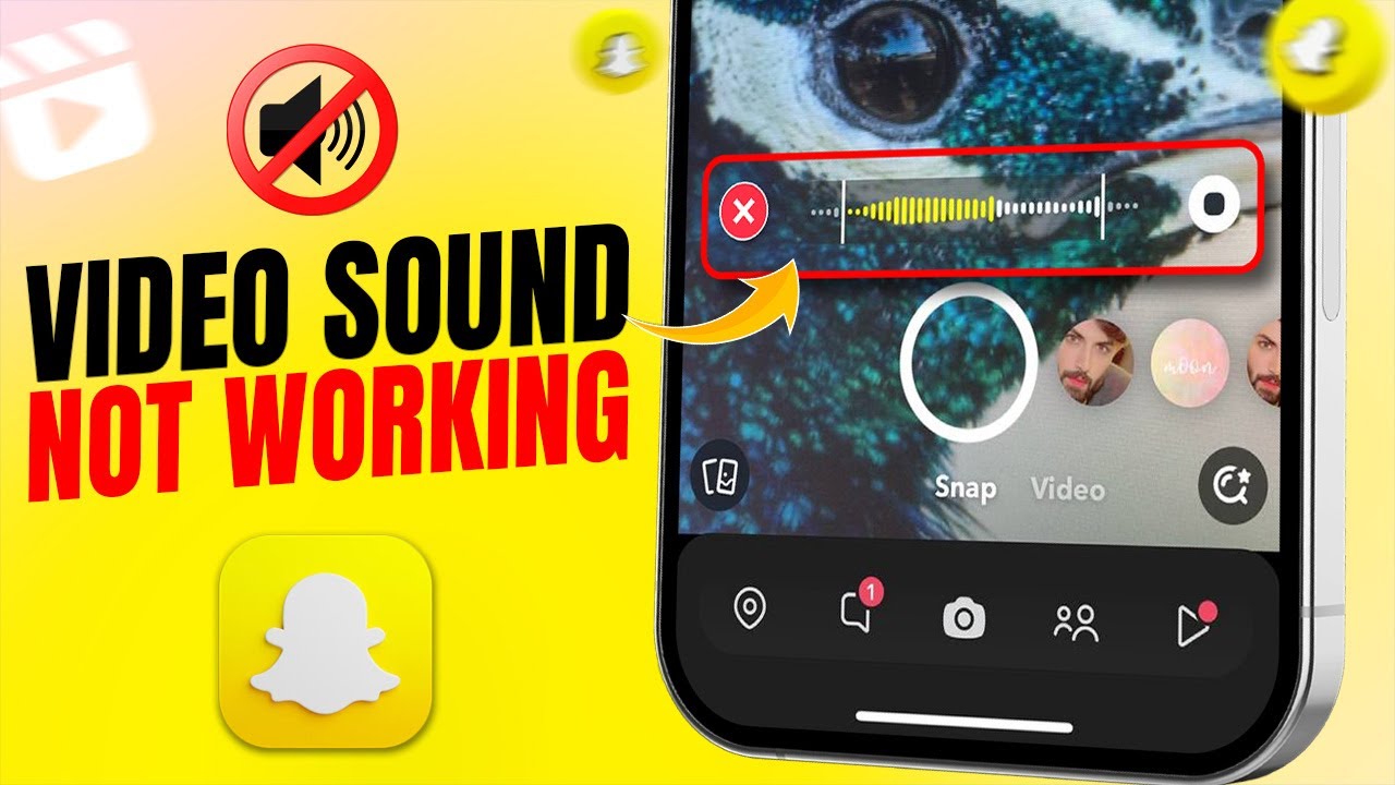 How to Fix Snapchat Video Sound Not Working on iPhone | Snapchat Video Sound Issue