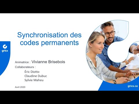 Sychronisation des codes permanents