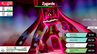 Defeating Zygarde Complete Forme! Hardest raid - Crown Tundra - Pokemon Sword & Shield