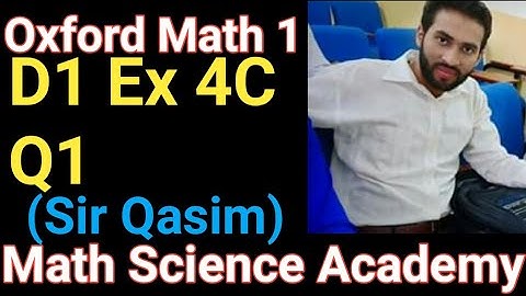 D1 Ex 4C Q1 in Urdu|Oxford math 1 7th Edition Ex 4C Q1(a&b)|Basic Algebra|Math tricks|Math Science