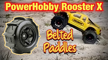 PowerHobby Rooster X BELTED SAND PADDLES for the Xmaxx!!! EPIC!!!