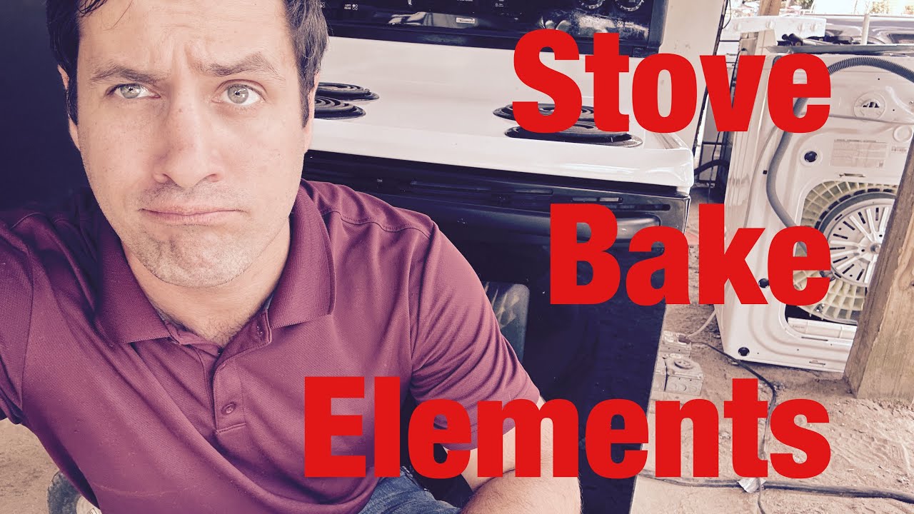 Electric stove bake element install and test YouTube