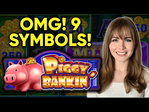 WOW! 9 Symbols To START The BONUS! Piggy Bankin Slot Machine