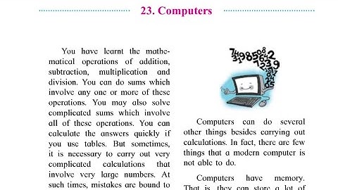 CLASS 4 CHAPTER 23.COMPUTERS