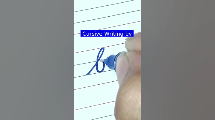 How to write small letter bv | Cursive writing a to z #cursivewriting #handwriting  #shorts