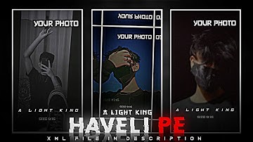 Aao Kabhi Haveli Pe ||new trending happy birthday xml alight motion |xml file | nm Niloy chat lyrics