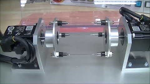 安川電機サーボモーター同期性　シャーペン芯が折れない　Synchronized Yaskawa Servo Motors (no break of mechanical pencil leads)