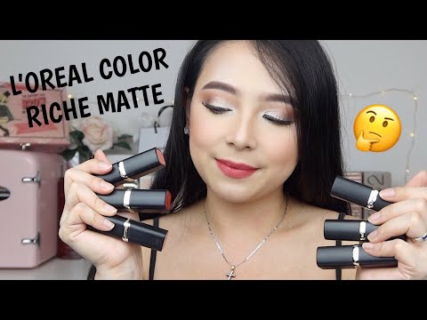 BATTLE LIPSTICK MATTE MAKE OVER COLOR HYPNOSE VS L'OREAL COLOR RICHE | Tahan Mana? | Maria Soelisty. 