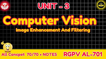 Computer Vision ( AL701 )Unit 3 | One Shot | RGPV 7th Sem 🔥#procoderjii