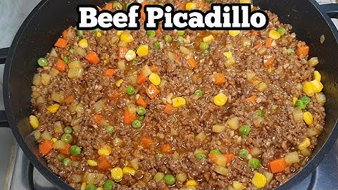 BEEF PICADILLO Filipino style | How to make Picadillo | Beef Giniling |