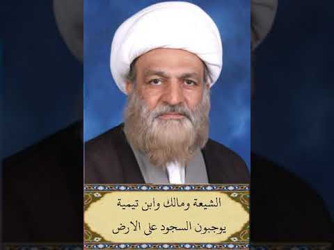الشيعة ومالك وابن تيمية يوجبون السجود على الارض نجاح الطائي
