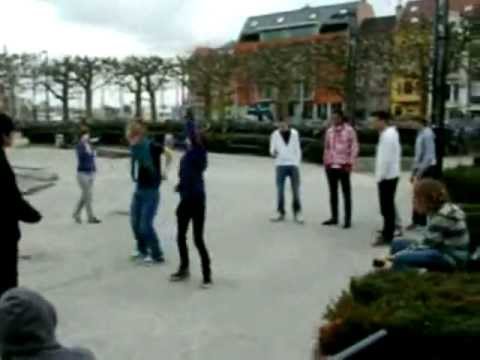 Tecktonik VS Shuffle battle @ Gent