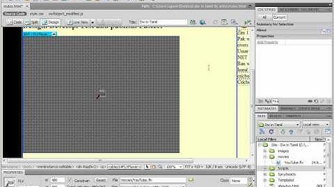 web designing using dreamweaver in Tamil part-9. how to add video to your website