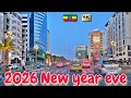 New Year S Eve Addis Ababa S Downtown Lights Symphony After Sunset Ethiopia Driving Downtown 2025 