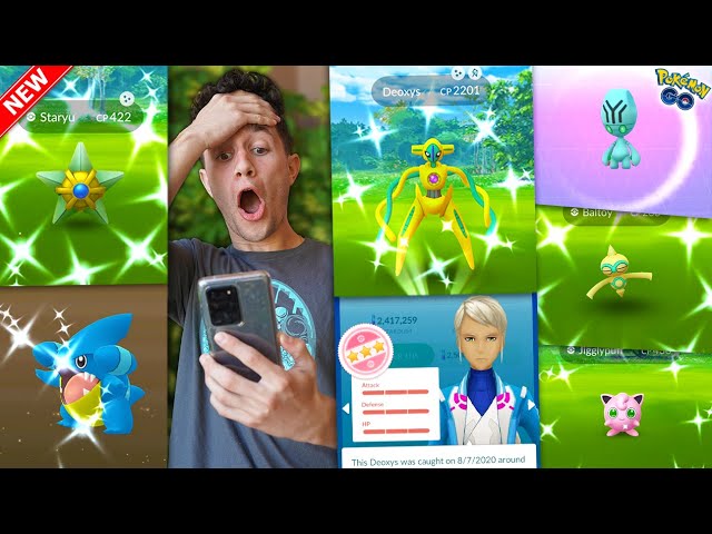 CATCHING NEW SHINY DEOXYS, STARYU, GIBLE - THE GREATEST DAY OF POKÉMON GO  EVER! 