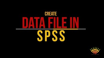 Creating new data file in SPSS