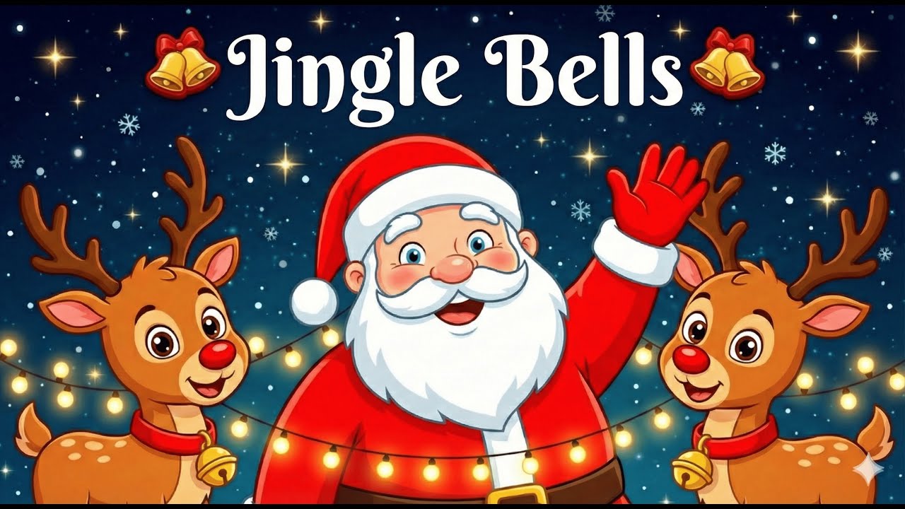 🎄 Jingle Bells - Fun Christmas Song for Kids | Animated Sing Along ...