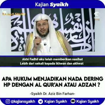 APA HUKUM MENJADIKAN NADA DERING HP DENGAN ALQURAN ATAU ADZAN
