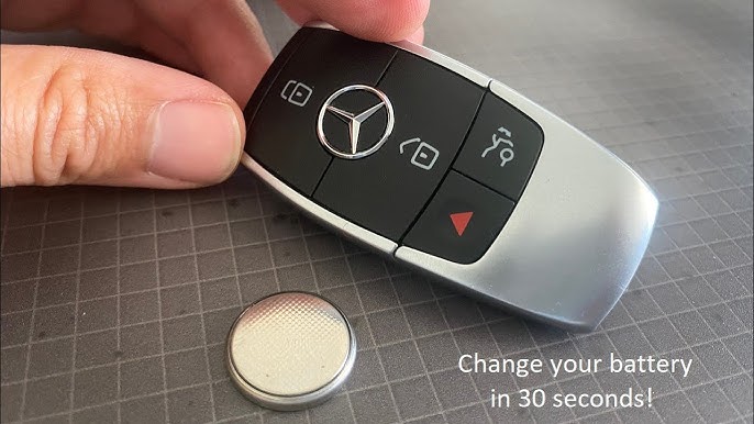 Change your Mercedes Benz Key Fob Battery in Less than 60 Seconds! - DIY # mercedes #mercedesbenz 