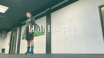 Half Burpee Exercise Demo