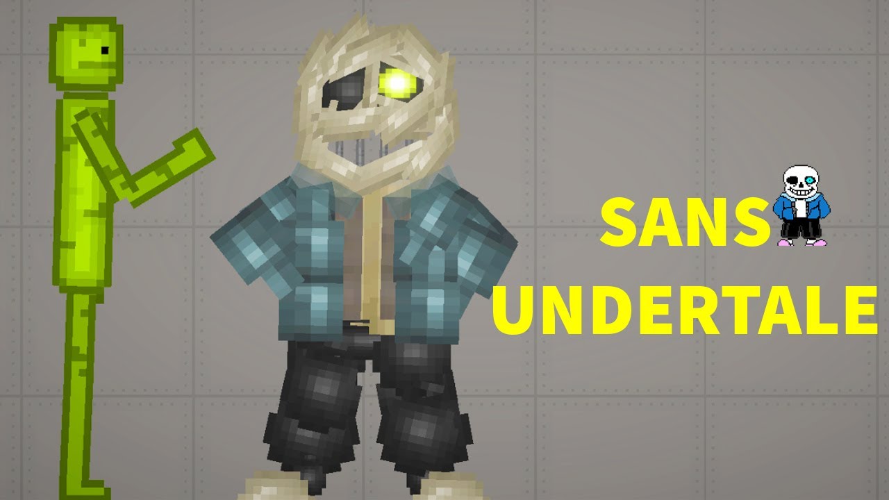 Sans for Melon Playground чертёж. Sans for Melon Playground. Make sans