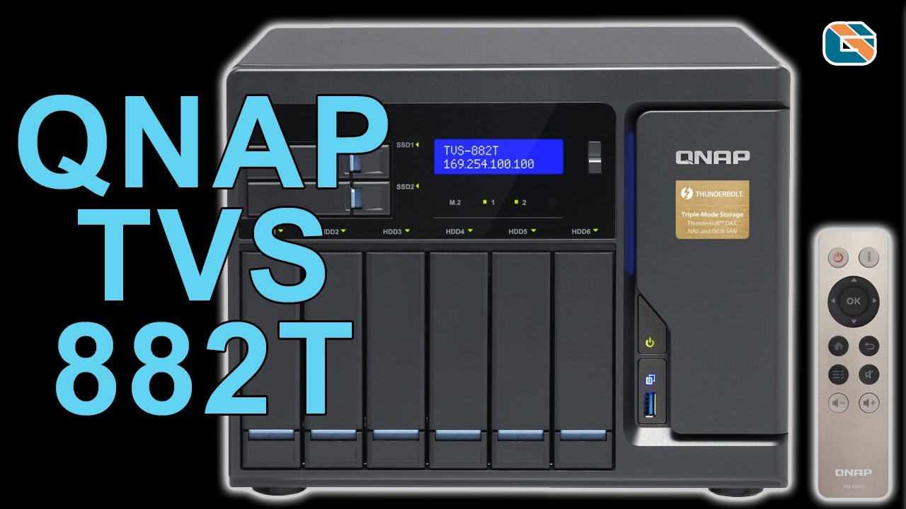 QNAP TVS-882T Thunderbolt 2 NAS - Best Video Editing & Backup