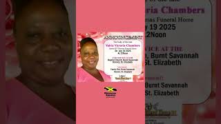 Valerie Victoria Chambers | Funeral Service Announcement #obituariesjm #jamaica #jm