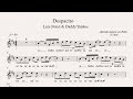 DESPACITO:  (flauta, violín, oboe...) (partitura con playback)