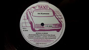 Ini Kamoze - World A Music Extended Mix + Out In The Street Dub (Taxi 12", 2013)