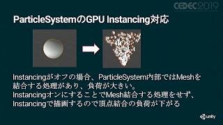 【CEDEC2019】Unity2018/2019における最適化事情