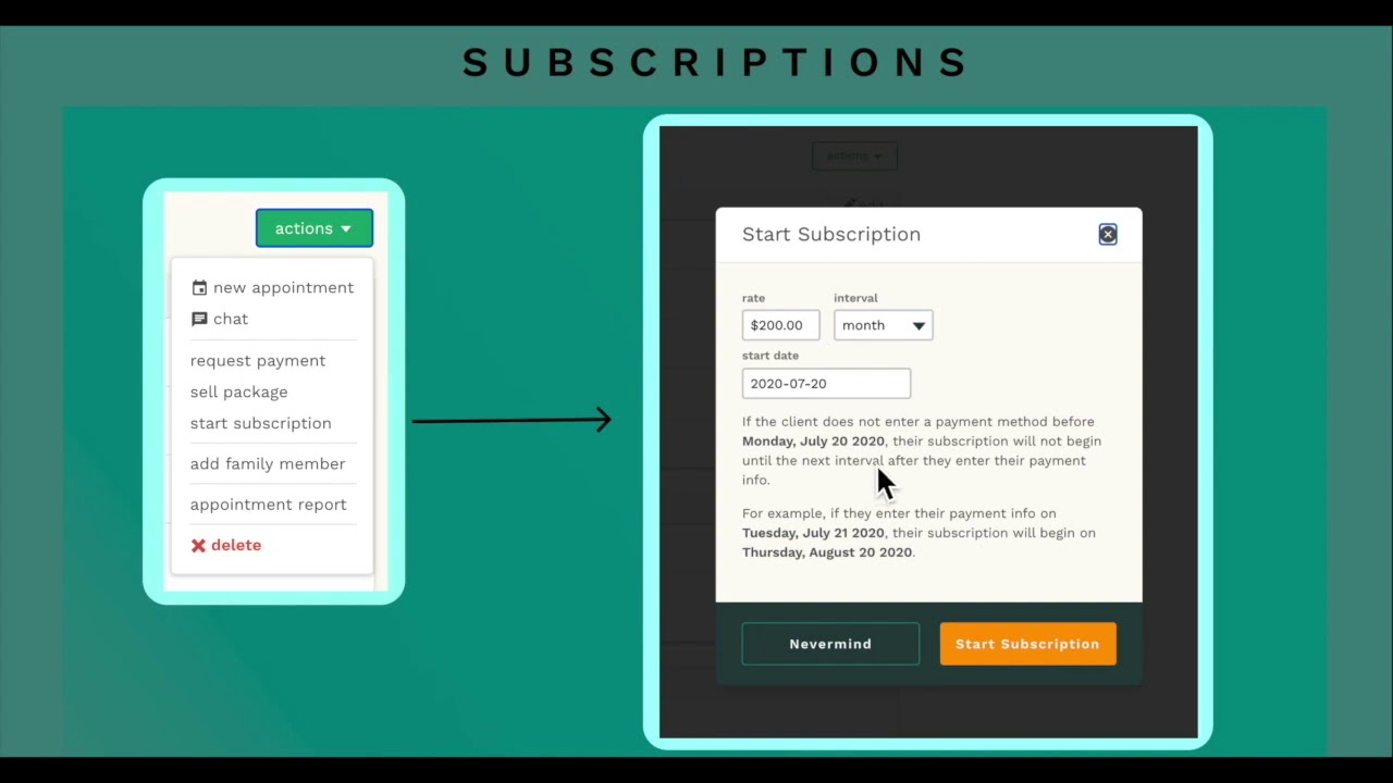 2.3: Creating Subscriptions, Tuitions, and Flat Rate Billing in Fons