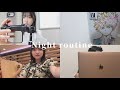 平日のナイトルーティン