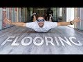 SHIPPING CONTAINER Vinyl Floor Install in 5 MINUTES | Episode 5