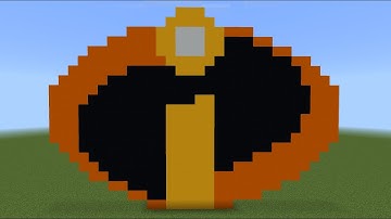 Minecraft Video: How To Make The Incredibles Logo "2022 Logo Tutorial"