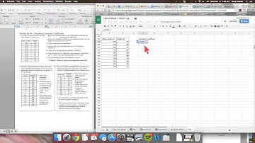 Google Spreadsheets: Use CORREL for correlation Coefficient.webm