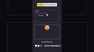 Master CSS Keyframes Animations: Rotate, Slide & More!🤩 #css #tipsandtricks #codemonarch