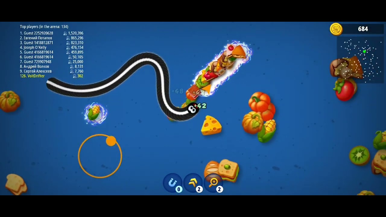 Becoming Top 10 🔝 Rank in Lobby |  Worms Zone  | Tips and Tricks #enjoy #yt #wormszone #gaming #fun