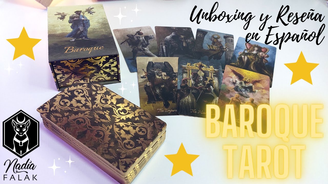 BAROQUE TAROT 💛 Un Mazo de Ensueño! ✨ Unboxing y Review en Español 🔹 Nadia Falak