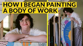 How I began painting a body of work