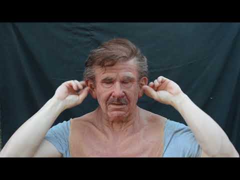 The Old man silicone mask by Metamorphose masks Making and Unmasking