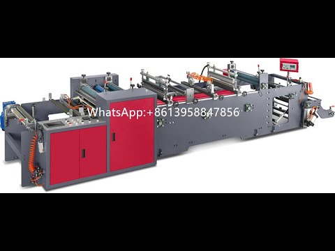 Automatic fan-fold pre-open rolling bag making machine with side slit ...