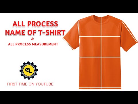All Process Name Of T Shirt, T Shirt All Parts Name and T-Shirt Measurement, How to Measure a TShirt