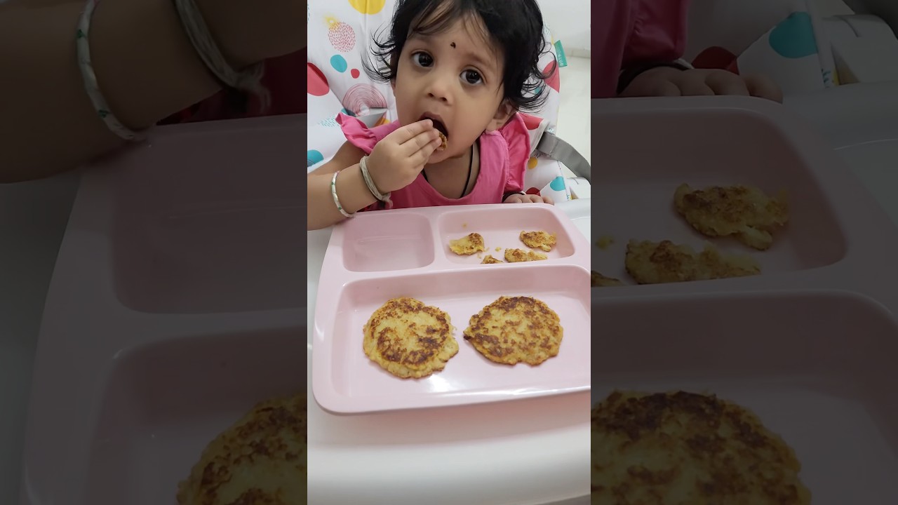 Banana + Oats + Milk Pancake 🥞 #shorts #ytshorts #food #baby #healthyfood #easyrecipe #homemade