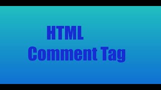 Learn HTML - HTML Comments and Quotations Tag.