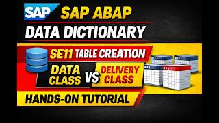 SAP ABAP for Beginners: Data Dictionary + Table Creation Step-by-Step
