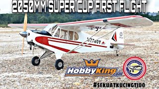 HOBBY KING SUPER CUP WITH 20CC RCGF GAS ENGINE FIRST FLIGHT