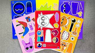 [🎁Paper diy🎁] Decorating My Spunki Incredibox Sticker Book ✨ Creative Ideas & ASMR screenshot 4